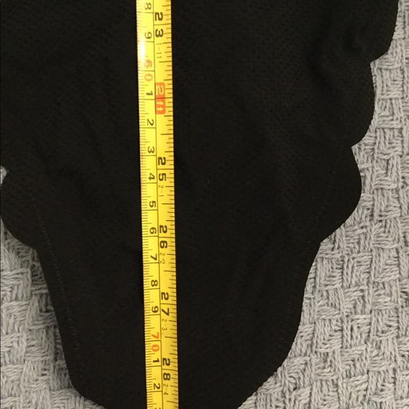 J. Crew Black Scalloped One Piece Swimsuit - Picture 14 of 16